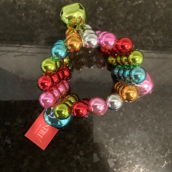 Multibright Four Strand Bells Cuff Expandable Bracelet - Picture 2 of 4